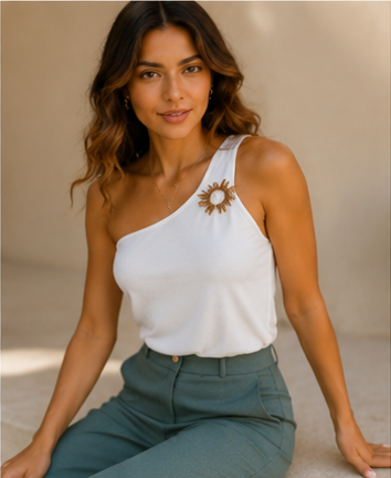 Blusa de un solo hombro